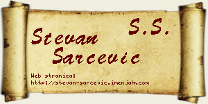 Stevan Šarčević vizit kartica